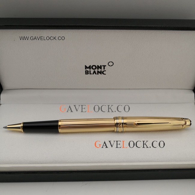 All Gold Mont Blanc Meisterstuck Rollerball Fake All Gold Mont Blanc Meisterstuck Rollerball Fake